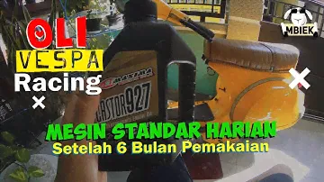 Castor 927 Oli samping VESPA racing 2 Tak  terbaik  | vespa scooter : Vespa PX 150 | motovlog vespa
